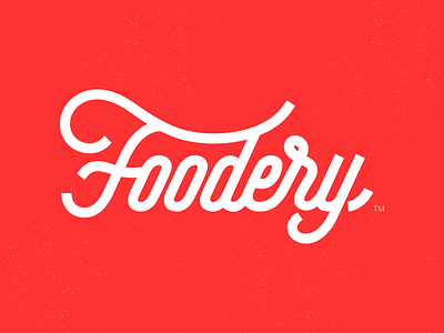 Foodery Logo branding hand drawn hand lettering identity logo logotype mark type typography