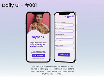 DailyUI - #001 - Sign Up app daily ui dailyui design graphic design ui ux