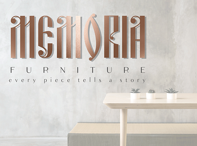 Memoria Furniture brand brand design brand identity branding branding design furniture logo logo logo design startup branding startup logo