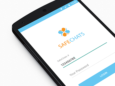 Safe Chat UI Design Material