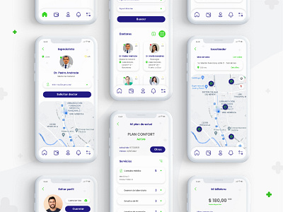 User interface design - CondeSalud, telemedicine application