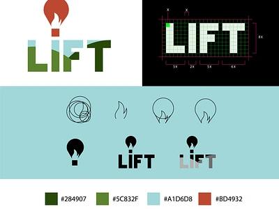 Lift, Hot air balloon logo design balloon branding dailylogochallenge design grid grid logo hotairballoon icon lift logo logo design logocore logodesign logopresentation