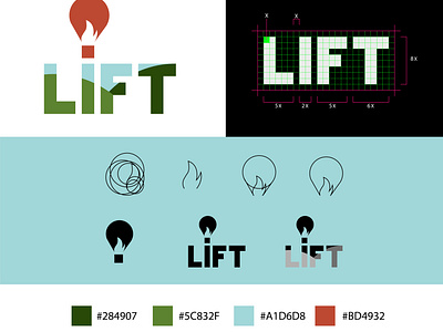 Lift, Hot air balloon logo design