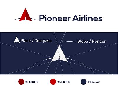 Pioneer Airlines, logo challenge icon logo logochallenge logodesign