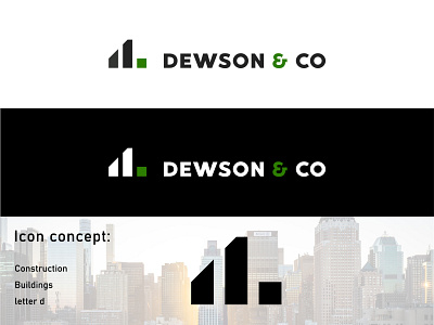 Dewson & co logo design branding challenge construction graphicdesign grid grid logo icon illustraion illustrator logo logo design logodesign logodesigner logotype vector