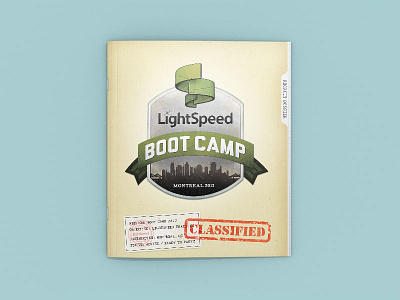 LightSpeed Bootcamp Recruit Dossier boot camp graphic design lightspeed military publication training