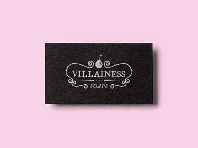 Villainess Soaps Brand bath beauty brand branding identity logo logotype retro soap victorian vintage