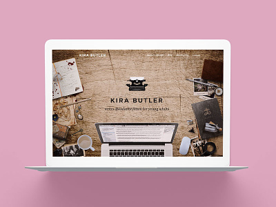 KiraButler.com 1.0 Young Adult Author Website Design author author platform book books fiction genre horror marketing web website ya young adult