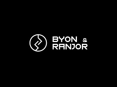 BYON & RANJOR branding design flat icon logo minimal vector