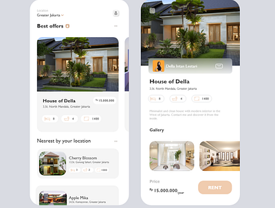 Home Rent App app ui ui design uiux