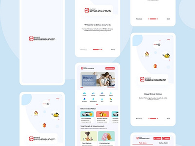 Asurnasi Simas Insurtech Mobile App app insurance ui ui design