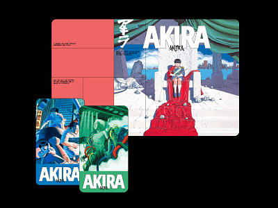 Akira Website Concept akira anime branding clean design flat illustration manga minimal movie site typography ui uidesign uiux ux web website website design