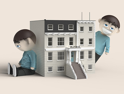 Matrix Home 3d art 3d render 3d rendering architecture character character design doll figure figurine keyshot toy toy design