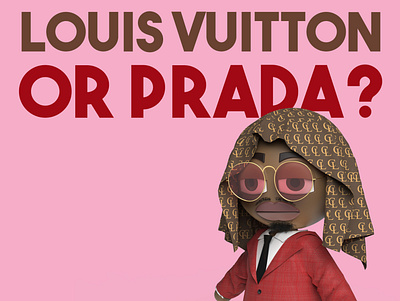 Louis Vuitton or Prada? 3d animation 3d art 3d render 3d rendering animation character design figure keyshot music music video