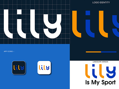 LILY LOGO app branding design icon logo minimal