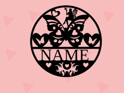 Fairy round badge design