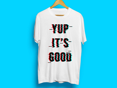 Glitch Effect T-shirt Design Typography