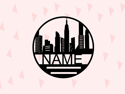 Buildings Round Badge Vector art black white 3d 3d printing amazing branding buildings design fairy flat illustration minimal name vector