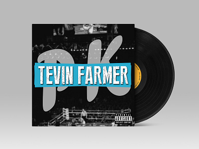Album Cover Art (TEVIN FARMER) 3d 3d mock up album cover art album cover artwork music typogaphy vinyl cover