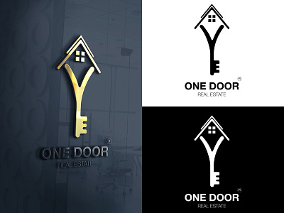 One Door (REAL ESATE LOGO) Concept