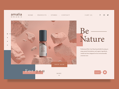 Amalia - Website design branding design illustration logo typography ui ux web website