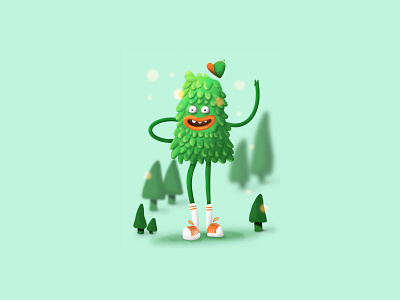 My Trees - Character and Style Development branding character character design flat illustration illustrator vector
