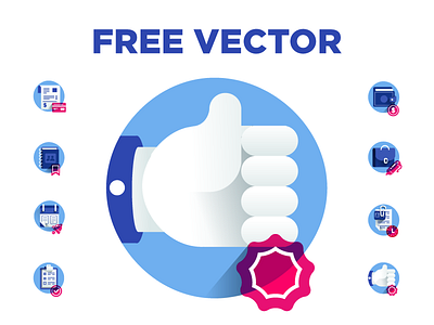 free vector business icons business flat free icon vector
