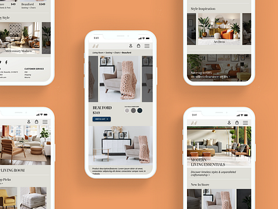 Furniture Retailer UX|UI Design II