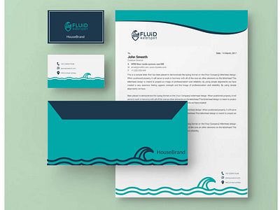 Stationary design (Branding for watersports Fluid)