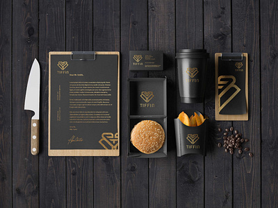 luxurious full branding for modern restaurant (tiffin)