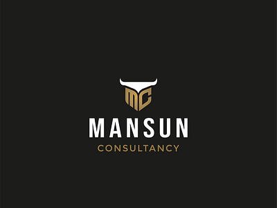 Mansun Consultancy (MC logo design) brand identity design branding bull logo design consultancy logo corporate identity design graphic design hire logo designer icon logo logo design logo for consultancy logo inspiration minimal minimal logo design trending logo design