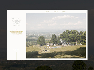 Website for a venue for business meetings and weddings booking clean frame minimal responsive script serif typography web website wedding white