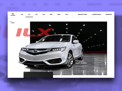 Acura vehicle browser app