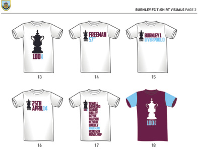 BurnleyFCTShirt Visuals 2 design typogaphy