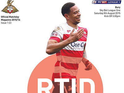 Doncaster Rovers Programme Cover Design Concept design