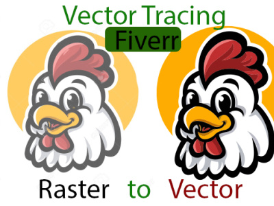 Vector Tracing, vector logo color change.