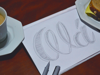 Olá / Hello draw drawing illustration letter type typography