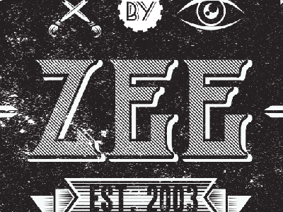 Zee Vintage Type Label