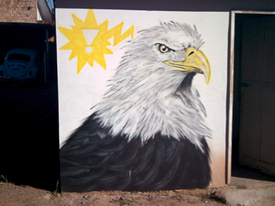 Alert! art bird drawing eagle graffiti illustration street