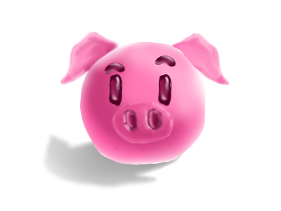 Piggy biscuit digital art draw drawing manga studio paint painting pig