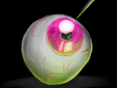 Eye biscuit digital art draw drawing eye eyeball manga studio paint painting pig