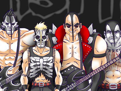 Misfits 1997 <3 animated animation art band caricatures character digital drawing guitar illustration punk rock