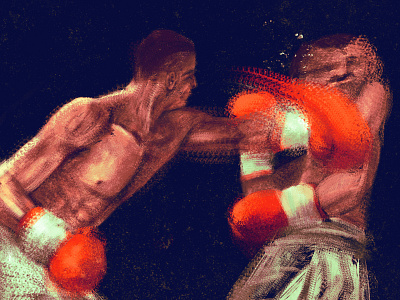 Cross animation art beat boxer boxing design digital draw drawing fight gestual illustration punch ufc