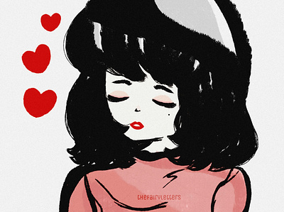 Snow White art artwork dailyart design girl graphicdesign heart illustration snowwhite