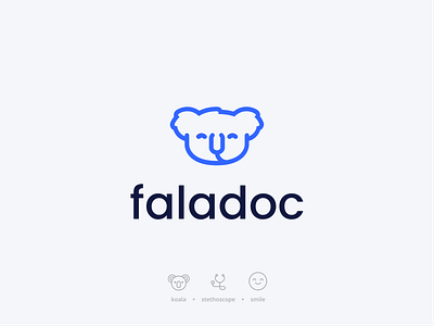 FalaDoc - Logo Design brand branding design doctor koala koala logo logo logotype medical