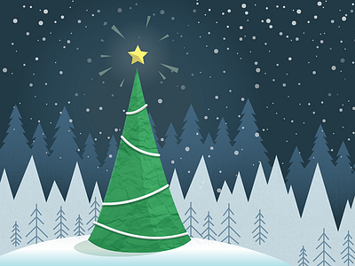 Papabubble Holiday Sticker - Tree christmas design graphic holiday illustration packaging papabubble snow sticker tree visual winter