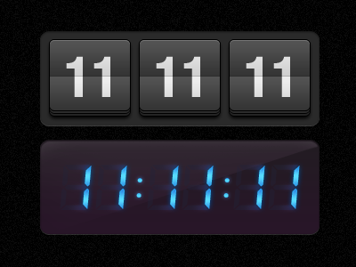 11/11/11 11:11:11 clock date digital flip counter fun time