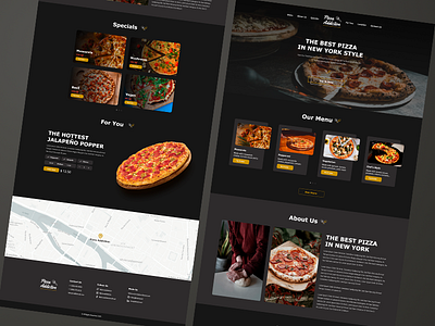 Pizza Addiction design food pizza shop ui webdesign