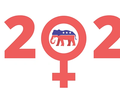 2021 Republican Women blog design illustration social media design vector