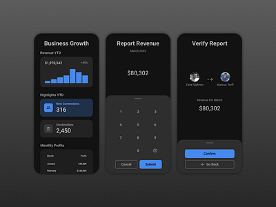 Business Growth Application business dashboad design illustration revenue ui web